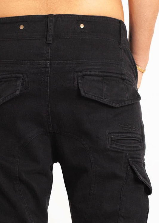 RIOT Heavy Drill Cotton Pants In Black
