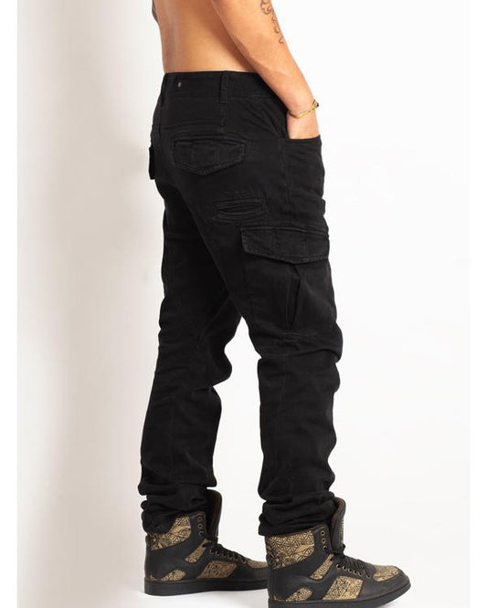 RIOT Heavy Drill Cotton Pants In Black