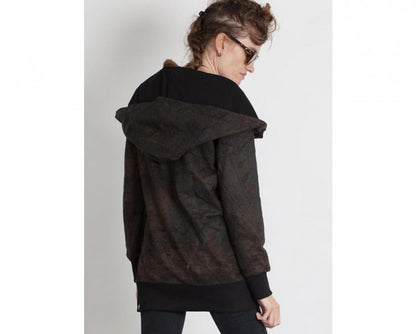 XTEX ZIP Hood Sweat In Black