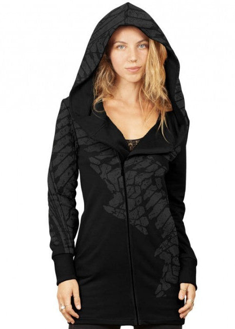 XTEX ZIP Hood Sweat In Black