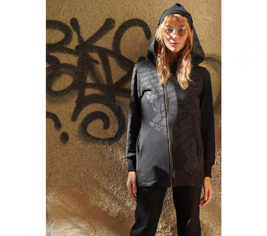 XTEX ZIP Hood Sweat In Black