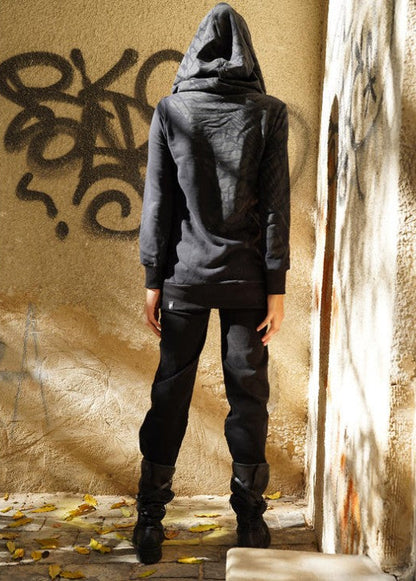 XTEX ZIP Hood Sweat In Black