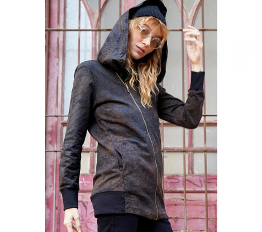 XTEX ZIP Hood Sweat In Black