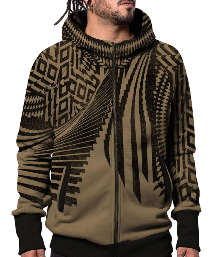 ATAR Zipped Hood In Moka
