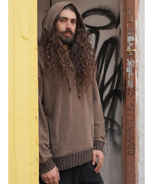 PAX UNISEX Hood In Wash Brown