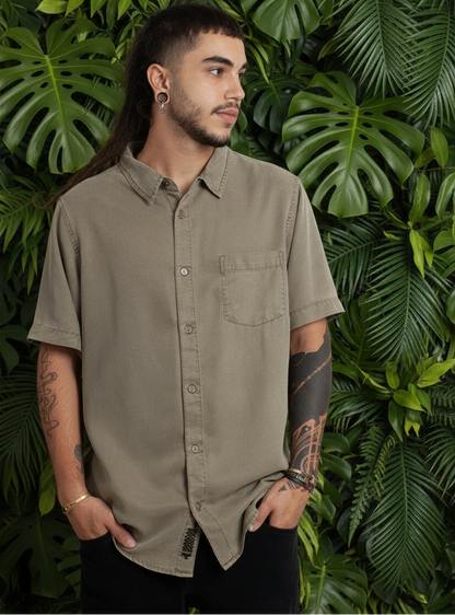 OR Button Shirt In Green Wash