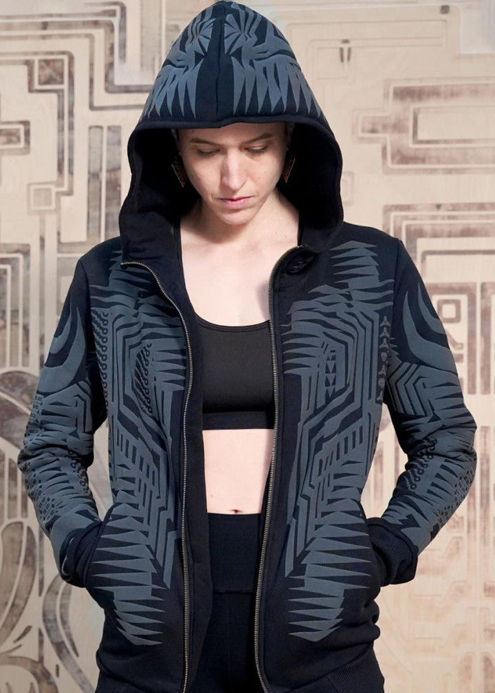 JETT WO Hooded Jacket In Black