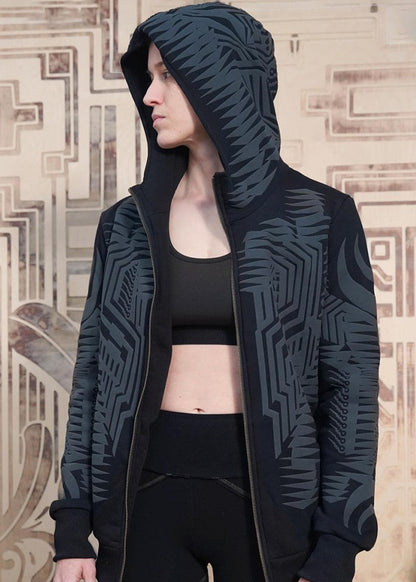 JETT WO Hooded Jacket In Black