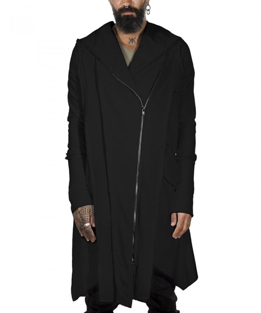 CUTSY UNISEX Hooded Jacket In Black