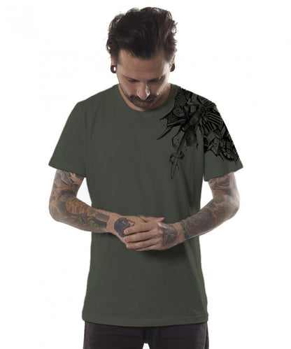 OSTRICH T-Shirt In Light Olive