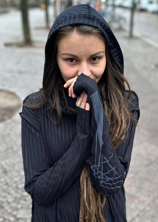 CATALIST WO Hooded Shirt In Black