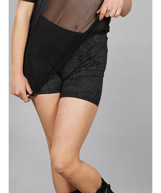 REPTILIA Shorts In Black