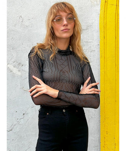 ICHI NET Long Sleeve Top