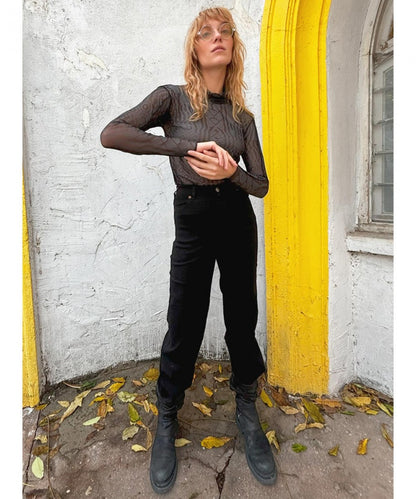 ICHI NET Long Sleeve Top