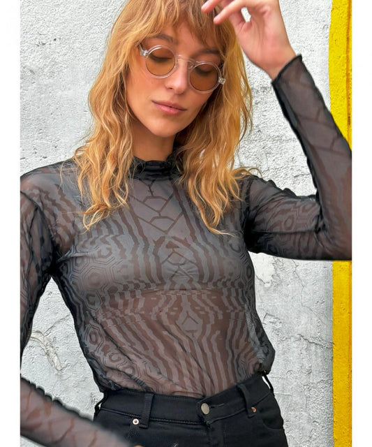ICHI NET Long Sleeve Top