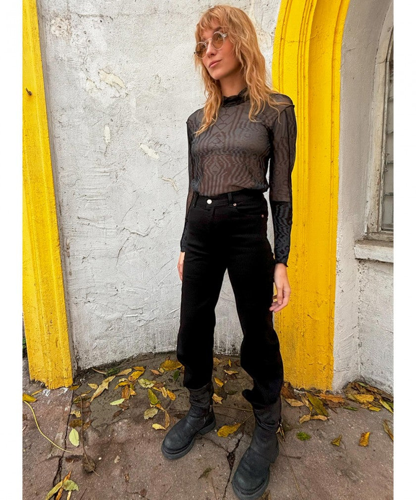 ICHI NET Long Sleeve Top