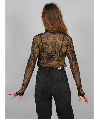 TAKARA NET Long Sleeve Top