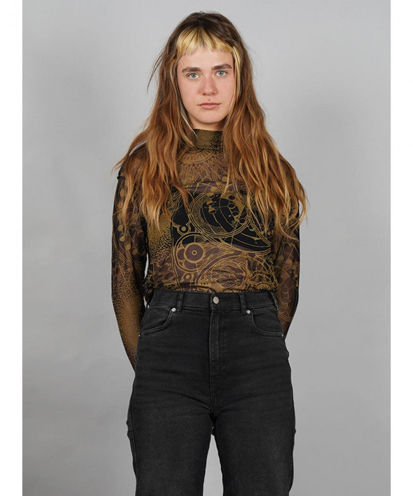 TAKARA NET Long Sleeve Top
