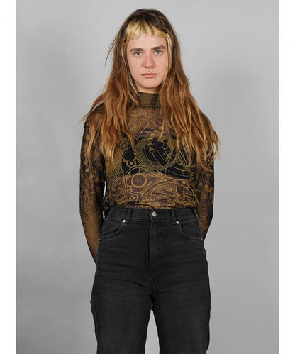 TAKARA NET Long Sleeve Top