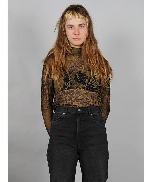 TAKARA NET Long Sleeve Top