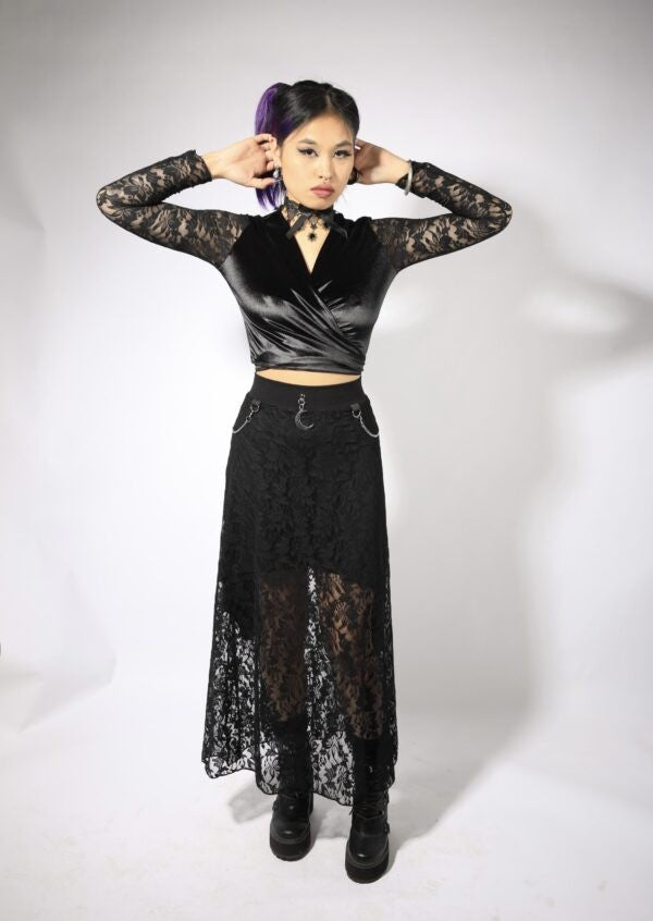 D.O.L MOON LACE SKIRT