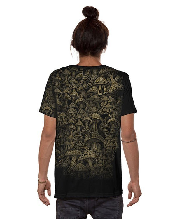DEEP FOREST  T-Shirt In Black