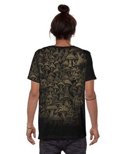 DEEP FOREST  T-Shirt In Black