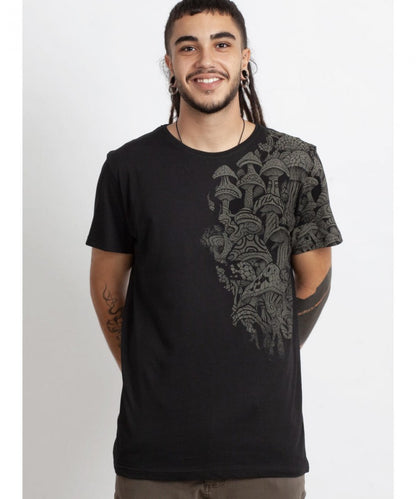 DEEP FOREST  T-Shirt In Black