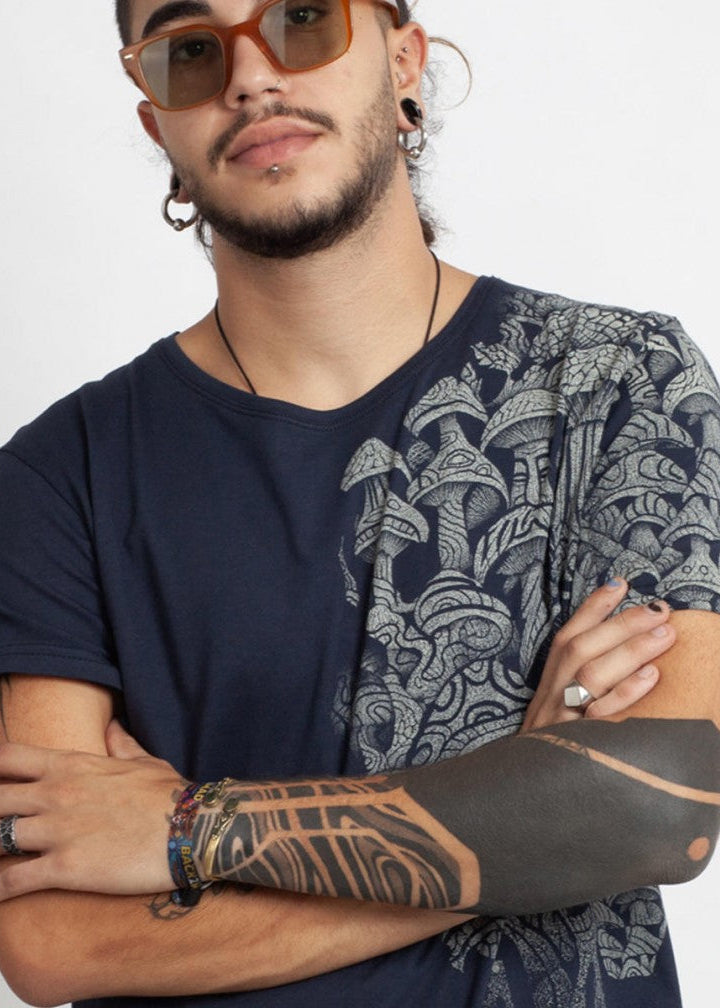 DEEP FOREST  T-Shirt In Blue