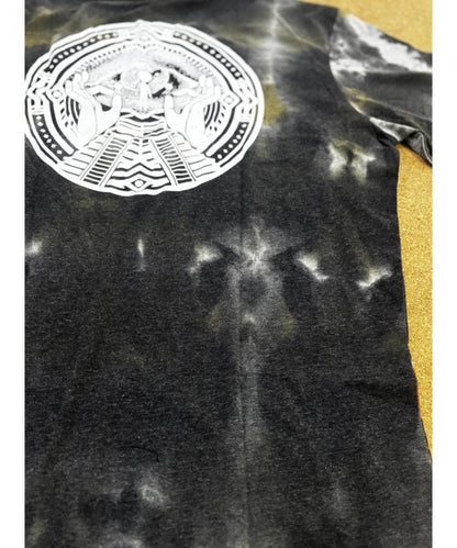 SOLOS T-Shirt In Rust Grey Tie-Dye