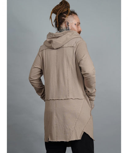 CUTSY UNISEX Hooded Jacket In Stone
