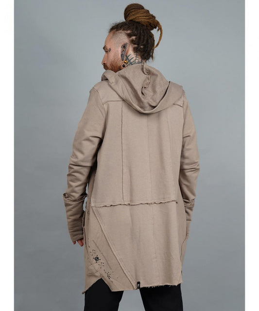 CUTSY UNISEX Hooded Jacket In Stone