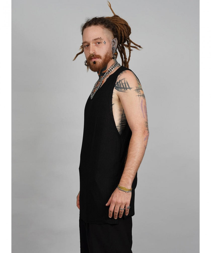 SHALVATA Tank Top In Black