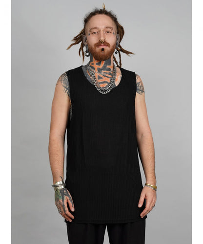 SHALVATA Tank Top In Black