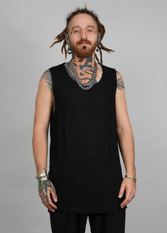 SHALVATA Tank Top In Black