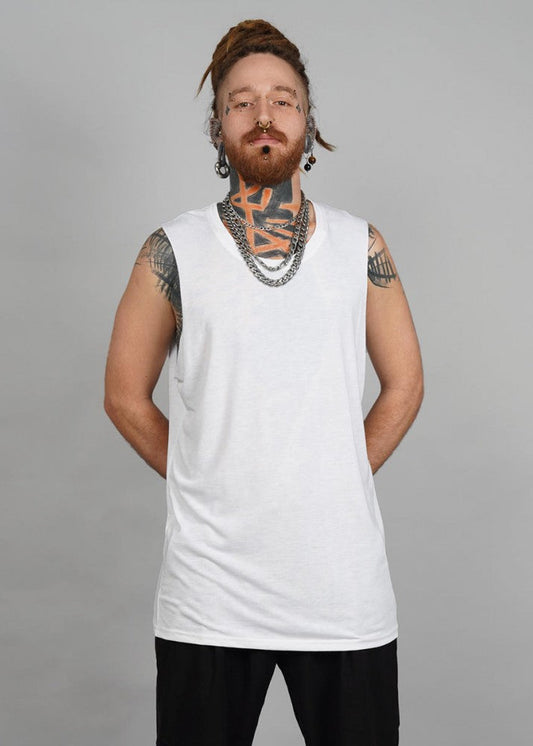 SHALVATA Tank Top In White