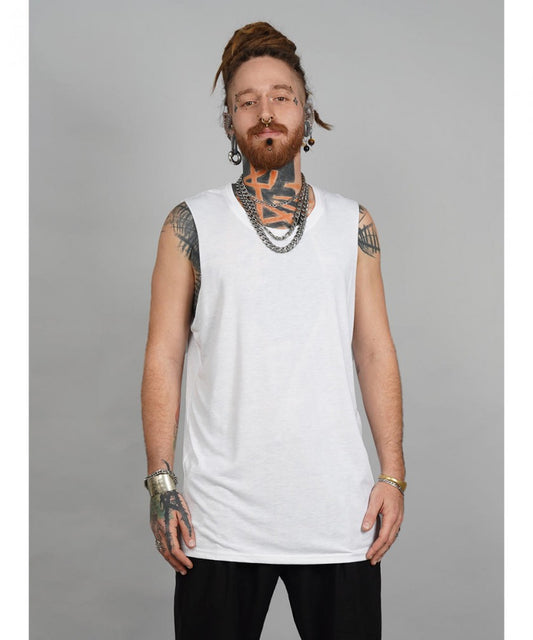 SHALVATA Tank Top In White