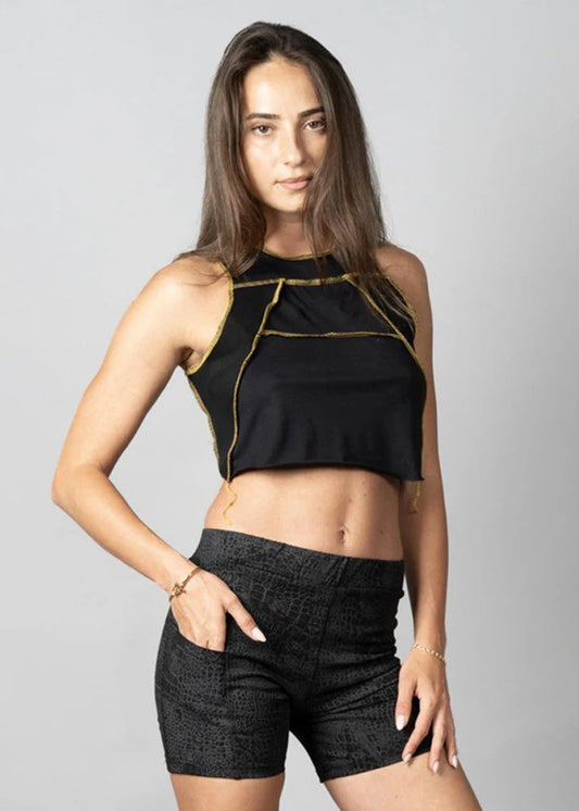 REPTILIA Shorts In Black