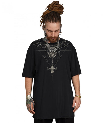 ORNAMENT GALAXY T-Shirt In Black