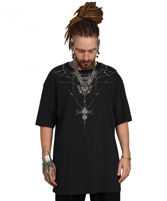 ORNAMENT GALAXY T-Shirt In Black