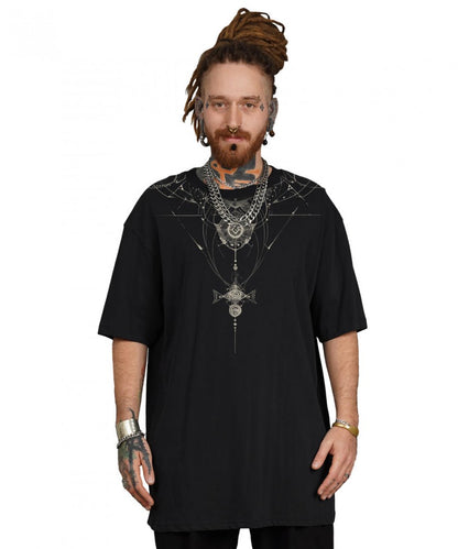 ORNAMENT GALAXY T-Shirt In Black
