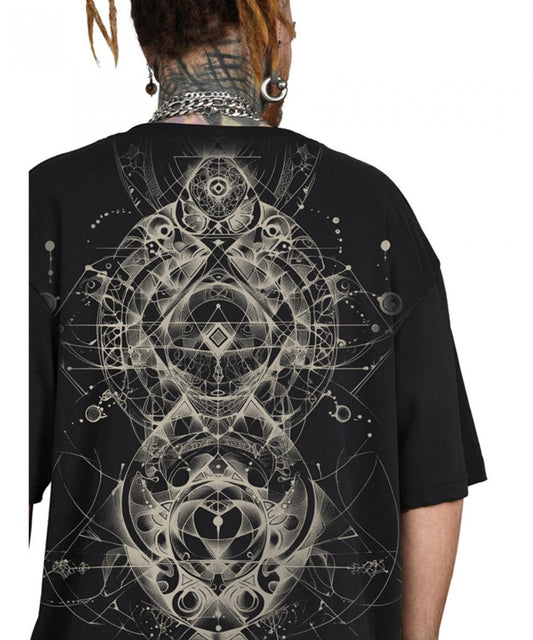 ORNAMENT GALAXY T-Shirt In Black