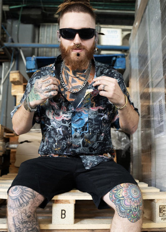 ACIDRENESSANNSE UNISEX Button Shirt