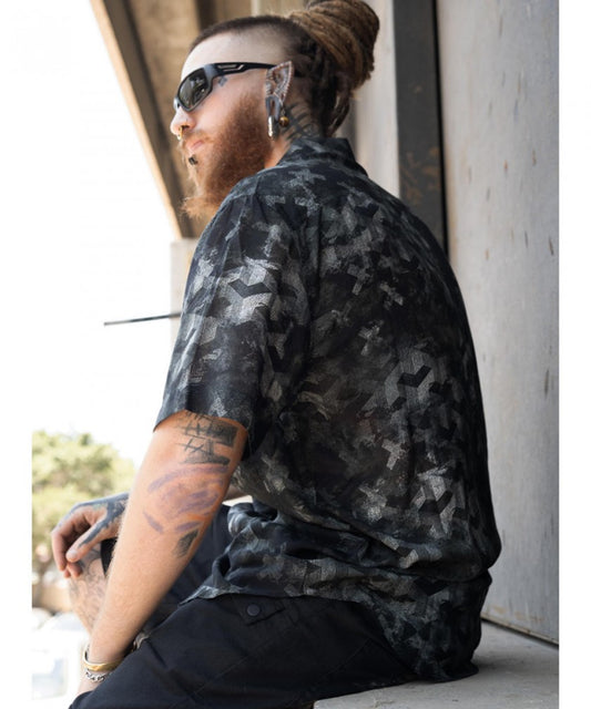 SENGOKU Short Sleeve Botton Shirt