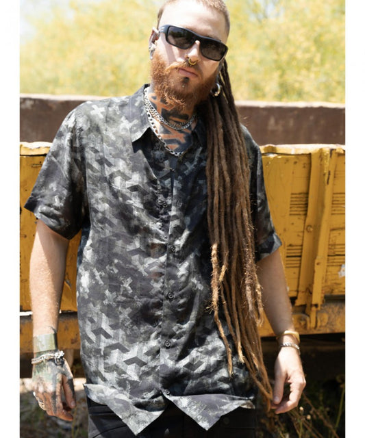 SENGOKU Short Sleeve Botton Shirt