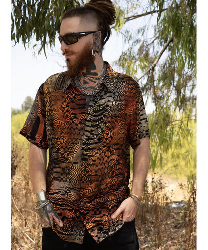 JOJO UNISEX Short Sleeve Botton Shirt