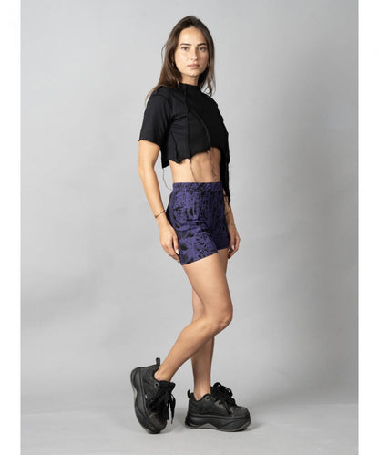 SONIC BLACK-BLACK STITCH Crop Top