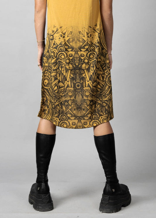 ASM Short Sleeve Tunic In Musterd