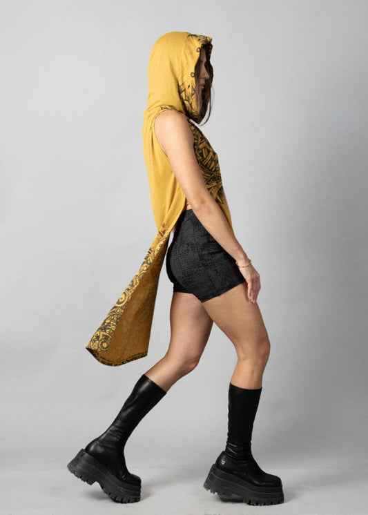 ASM Short Sleeve Tunic In Musterd