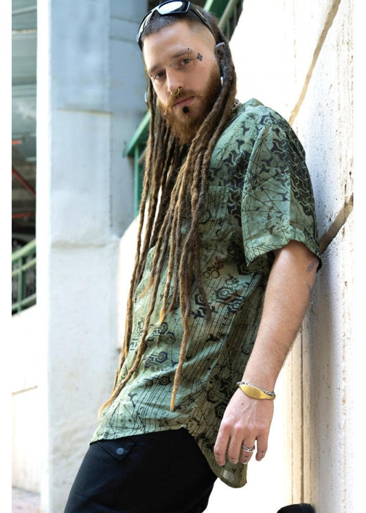 DEA Button Short Sleeve Botton Shirt